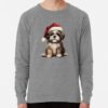 ssrcolightweight sweatshirtmensheather grey lightweight raglan sweatshirtfrontsquare productx1000 bgf8f8f8 7 - Shih Tzu Gifts