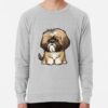 ssrcolightweight sweatshirtmensheather greyfrontsquare productx1000 bgf8f8f8 17 - Shih Tzu Gifts