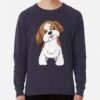 ssrcolightweight sweatshirtmensnavy lightweight raglan sweatshirtfrontsquare productx1000 bgf8f8f8 - Shih Tzu Gifts