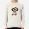 ssrcolightweight sweatshirtmensoatmeal heatherfrontsquare productx1000 bgf8f8f8 28 - Shih Tzu Gifts