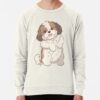 ssrcolightweight sweatshirtmensoatmeal heatherfrontsquare productx1000 bgf8f8f8 32 - Shih Tzu Gifts