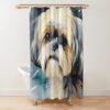 urshower curtain closedsquare1000x1000.1 8 - Shih Tzu Merch