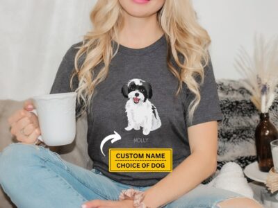 Shih Tzu Personalized Dog Name T-Shirt