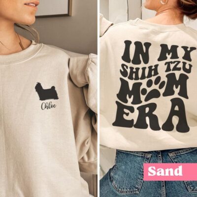 Personalized In My Shih Tzu Mom Era Sweatshirt