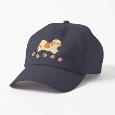 Shih Tzu And Paw Prints Cap